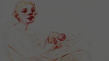 Retro erotic drawings