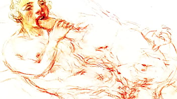 Retro erotic drawings