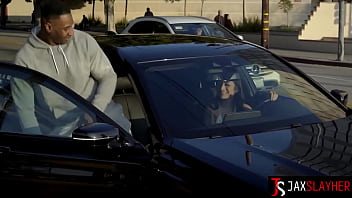 Petite babe avery black stretches pussy for interracial sex