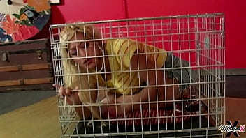 Blowing scott rhodes' dick to get out of the cage submissive maxine