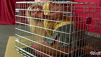 Blowing scott rhodes' dick to get out of the cage submissive maxine