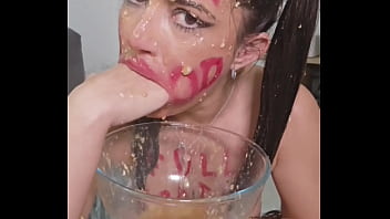 Eating junk food and then puking it all