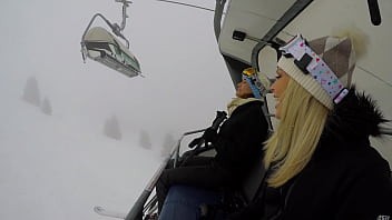 Seductive ski babes candee licious and kitana lure share cock after enjoying lesbo strap on session gp3295