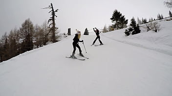 Seductive ski babes candee licious and kitana lure share cock after enjoying lesbo strap on session gp3295