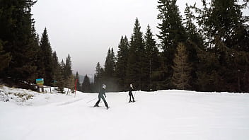 Seductive ski babes candee licious and kitana lure share cock after enjoying lesbo strap on session gp3295