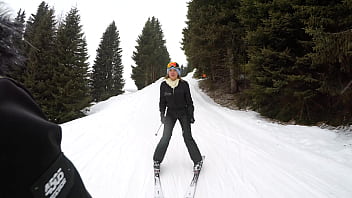 Seductive ski babes candee licious and kitana lure share cock after enjoying lesbo strap on session gp3295