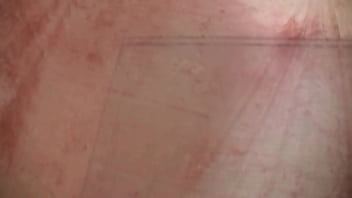 Riley rebel tears through her pantyhose to give lap dance then fucks glass dildo