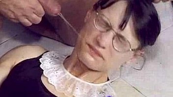 Skinny german girl gets pissed on and anally fucked