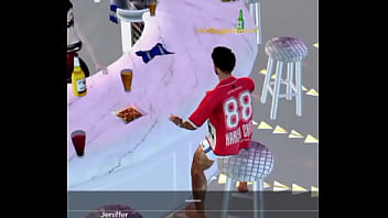 Comendo a madrasta gostosa depois do trabalho no imvu