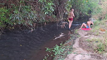 A meeting between strangers at the creek ends in unexpected sex
