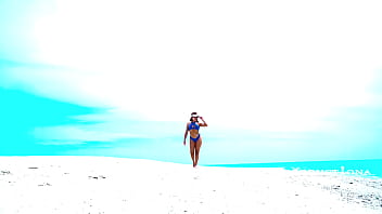 On the beach with marina gold