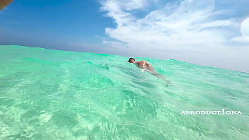 On the beach with marina gold
