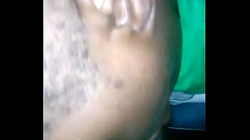 Ebony with big tits giving good blowjob