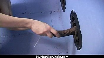 Pretty girl blowjob and facial at gloryhole 28