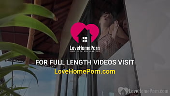 Blonde in black fishnets likes it rough