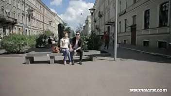 Cute girl picks up a guy on the street for hardcore sex