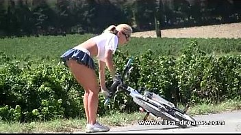 Nude in public and dirty biking