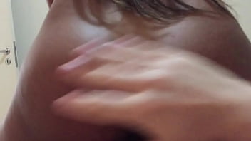 Black slut gets spanked hard while riding cock