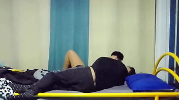 Dedeando a linda azafata antes de cogérmela clip