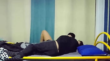 Dedeando a linda azafata antes de cogérmela clip