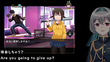 She goes up against the men alone but 3 4