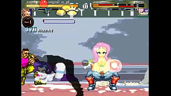 Equestria girls mugen orgy in street