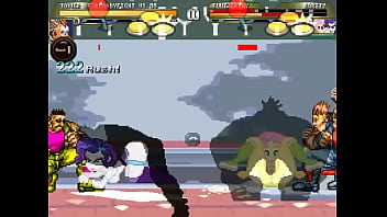 Equestria girls mugen orgy in street