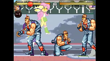 Equestria girls mugen orgy in street