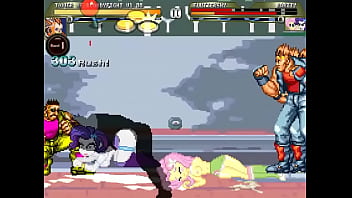 Equestria girls mugen orgy in street