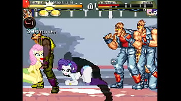 Equestria girls mugen orgy in street