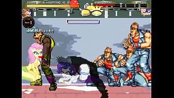 Equestria girls mugen orgy in street