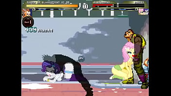 Equestria girls mugen orgy in street