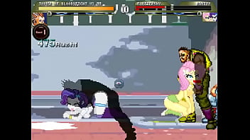 Equestria girls mugen orgy in street