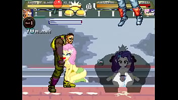 Equestria girls mugen orgy in street