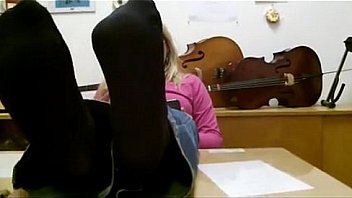 Mrs teacher and her nylonfeet 6