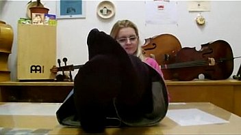 Mrs teacher and her nylonfeet 6