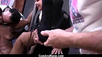 Cum ebony whore takes multiple facials 15