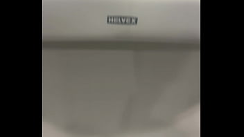 Paja en baño del centro comercial