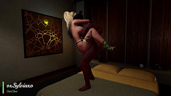 My husband at work and my bull moving my body as he commands