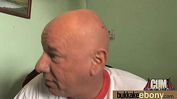 Hot ebony chick love gangbang interracial 20