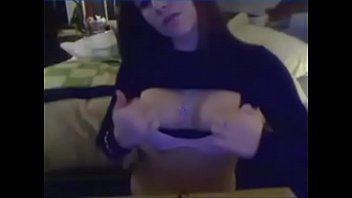 Sexy teen touches herself on webcam