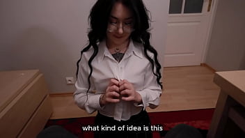 Office stress relief — secretary gives boss erotic massage & blowjob