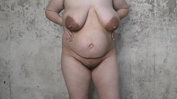 Slutty wife masturbate her pussy in public abandoned house and fantasy about being caught and fucked in her hairy cunt