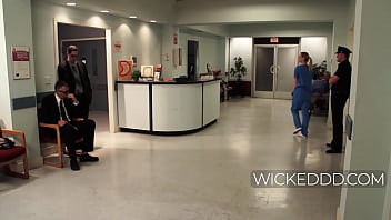 Horny doctor gives oral to a police officer Horny doctor gives oral to a police officer