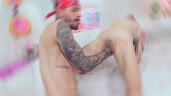 Little chloe gets strongly fucked in her ass and pussy pissing anal destruction