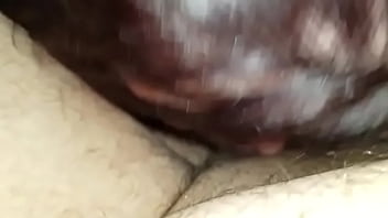 Sexy bbw licks cum out of her hand