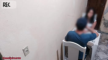 Young people stopped at my bar because of the rain and the girl wanted to have sex