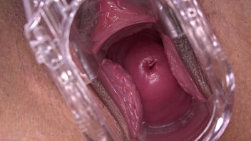 Closeup gynecologist's view