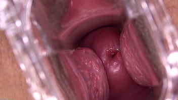 Closeup gynecologist's view