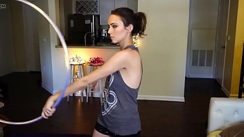 Hoop girl titts shake dance